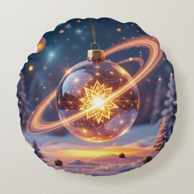 Almofada Redonda „Weihnachtliche Harmonie“ (Frente)