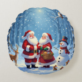 Almofada Redonda „Weihnachtliche Harmonie“