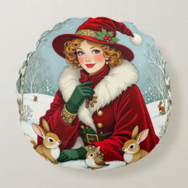 Almofada Redonda „Weihnachtliche Harmonie“