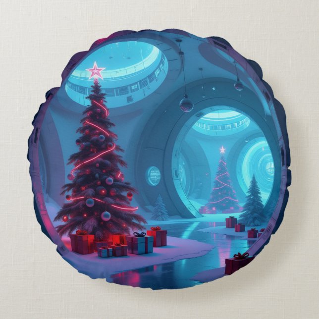 Almofada Redonda „Weihnachtliche Harmonie“ (Frente)