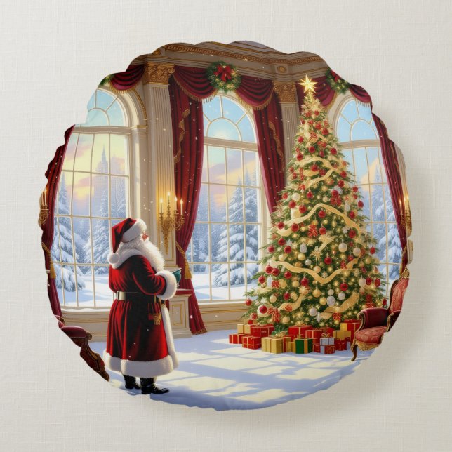 Almofada Redonda „Weihnachtliche Harmonie“ (Frente)