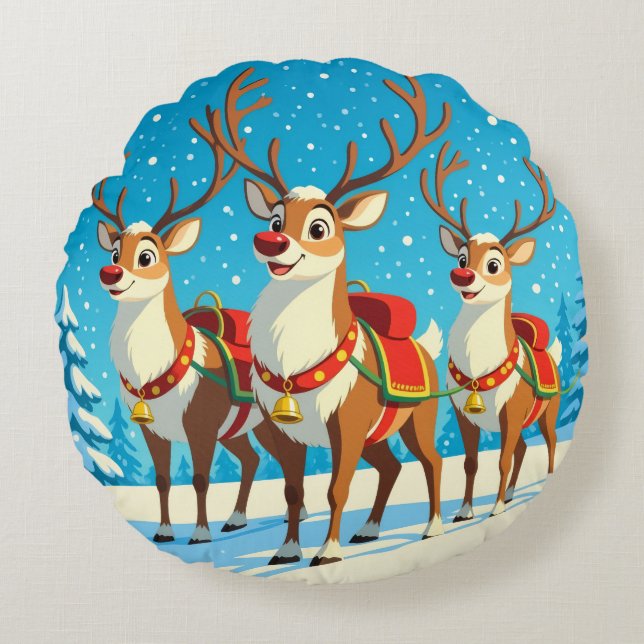 Almofada Redonda „Weihnachtliche Harmonie“ (Frente)