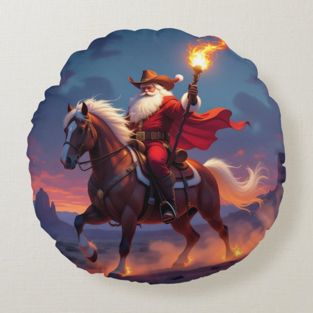 Almofada Redonda „Weihnachtliche Harmonie“ (Frente)