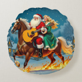 Almofada Redonda „Weihnachtliche Harmonie“