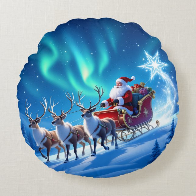 Almofada Redonda „Weihnachtliche Harmonie“ (Frente)