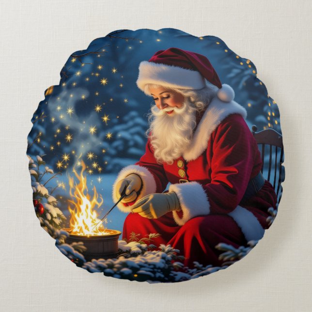 Almofada Redonda „Weihnachtliche Harmonie“ (Frente)