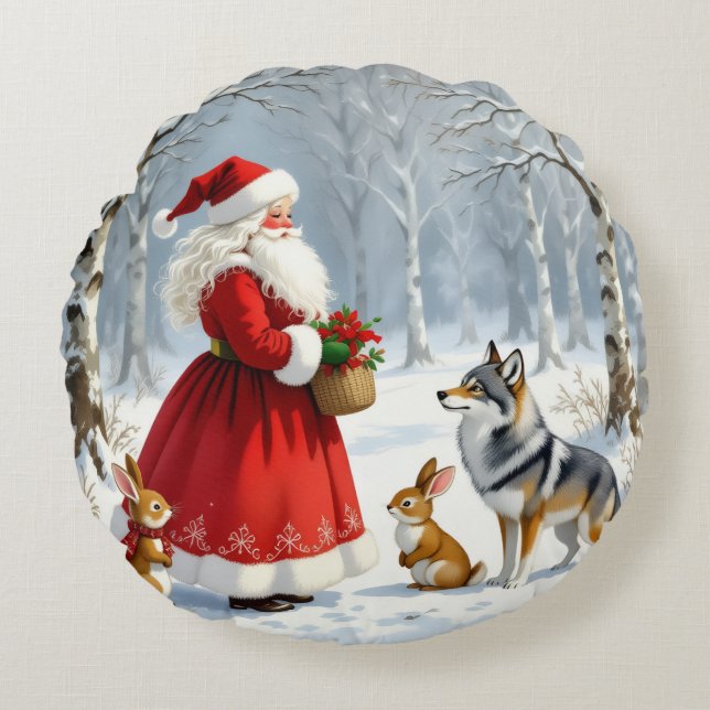 Almofada Redonda „Weihnachtliche Harmonie“17 (Frente)