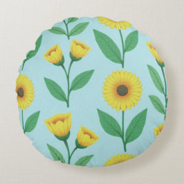 Almofada Redonda Whimsical Glee Bloom