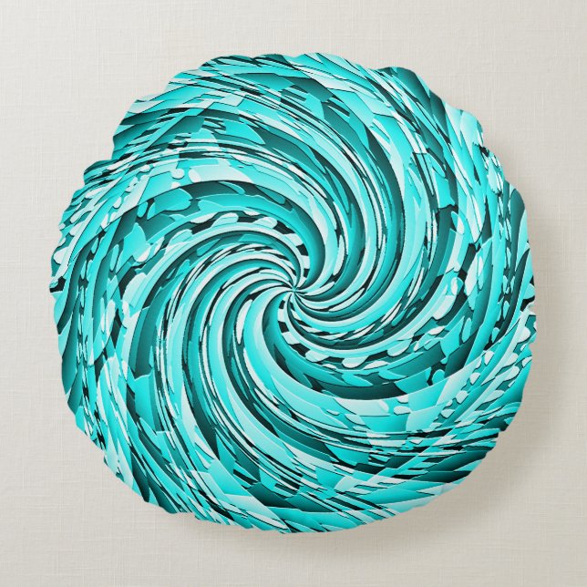 Almofada Redonda Whirlpool no Mar... (Frente)