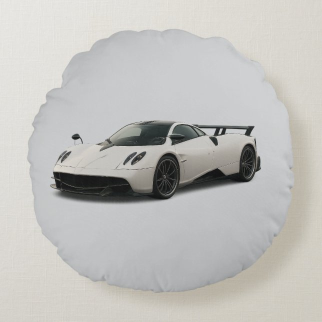 Almofada Redonda White pagani design on pillow (Frente)