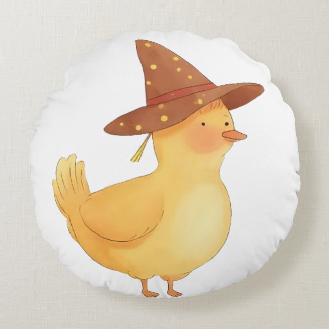 Almofada Redonda Wicked Duck Baby Pillow (Frente)