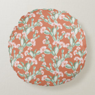 Almofada Redonda Wild Cactus Pattern