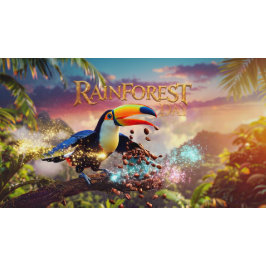 ALMOFADA REDONDA WILDLIFE RAINFOREST TOUCAN