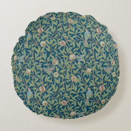 Almofada Redonda William Morris "Pássaro e Romã"