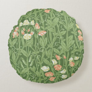 Almofada Redonda William Morris Sweet Pea Floral Design