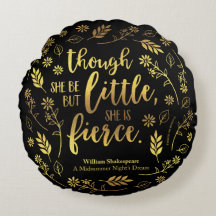 William Shakespeare pequeno mas feroz Dourado