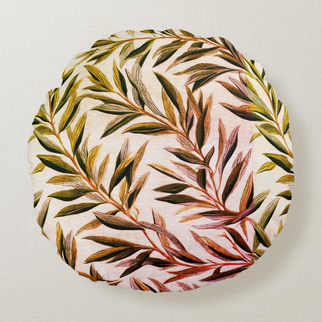Almofada Redonda Willow Bough Leaf (Frente)
