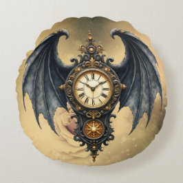 Almofada Redonda Wings of Eternity – The Timeless Guardian. 