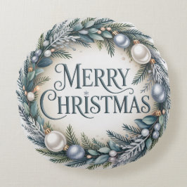 Almofada Redonda Winter Wreath Christmas