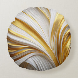 Almofada Redonda Wit Goud Retro Kussen 