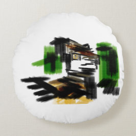 Almofada Redonda Wolf winter fun