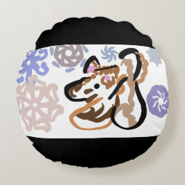 Almofada Redonda Wolf winter love