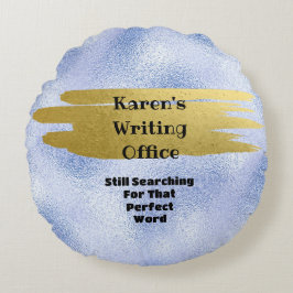 Almofada Redonda "Word Choice Importa "Escritor"