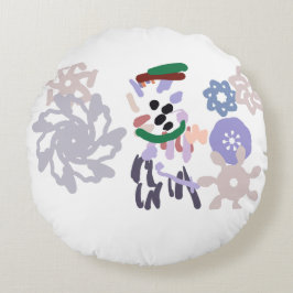 Almofada Redonda Yeti winter fun