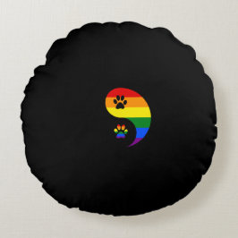 Almofada Redonda Yin-yang Pride