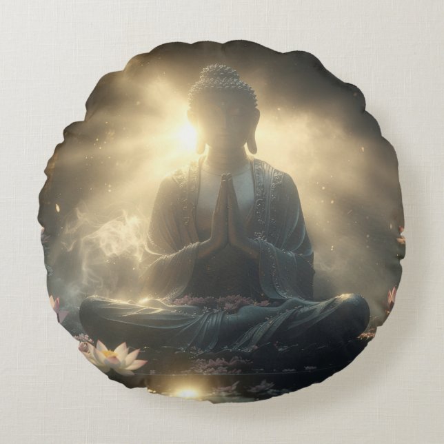 ALMOFADA REDONDA YOGA - MEDITATION - CARPE DIEM (Frente)