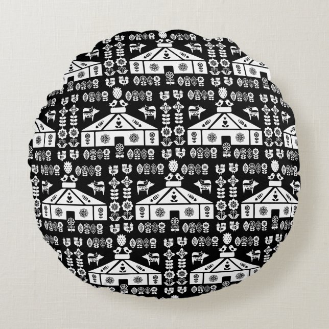 Almofada Redonda Yurt Living In Nature (Frente)