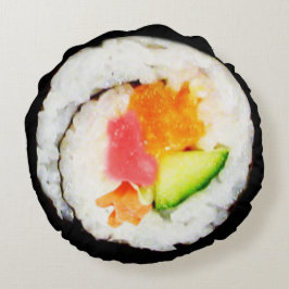 Almofada Redonda Zabuton japonês Cushion sushi de 16"