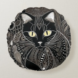 Almofada Redonda Zen Cat Companion