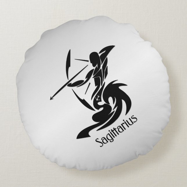 Almofada Redonda Zodiac Sagittarius (Verso)