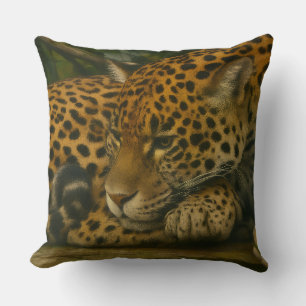 Almofada Reflexão sobre Jaguar - Impressão de Arte sobre Se