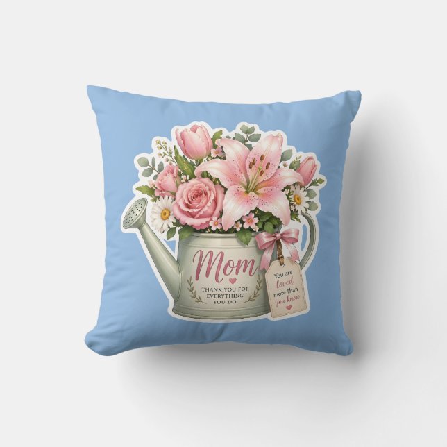 Almofada Regador de Flores da Mamãe (Frente)