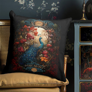 Almofada Regal Vintage Victorian Peacock