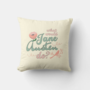 Almofada Regency Jane Austen Romântica