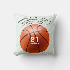 Almofada Registro de Nascimento dos Garotos de Basquete abs