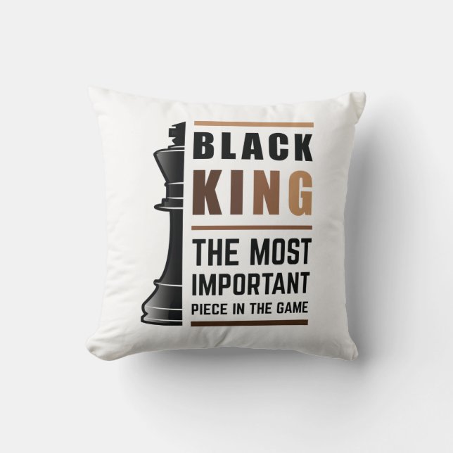 Almofada Rei Preto a Peça Mais Importante do Jogo 2 (Frente)