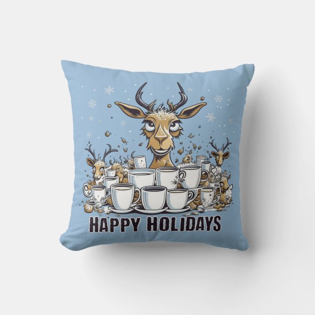 Almofada Reindeer Coffee (Frente)