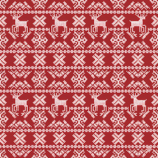 Almofada Reindeer Pattern