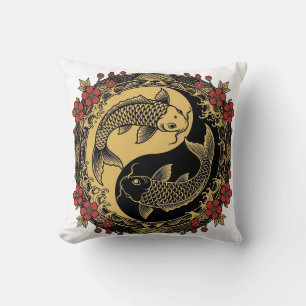 Almofada Relevo Redondo Ornamental do Dragão Imperial Chinê