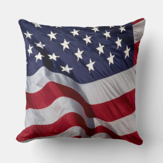 Almofada relógio de parede da bandeira americana