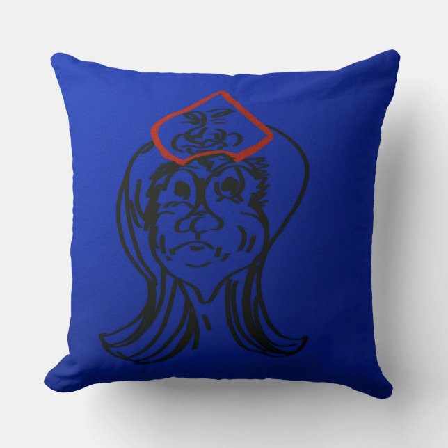 Almofada Reluctant Queen Animation Throw Pillow (Frente)