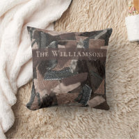 Remendo de patchwork de fita marrom bege cinza abs