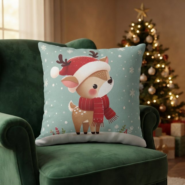 Almofada Rena de Natal  (Criador carregado)