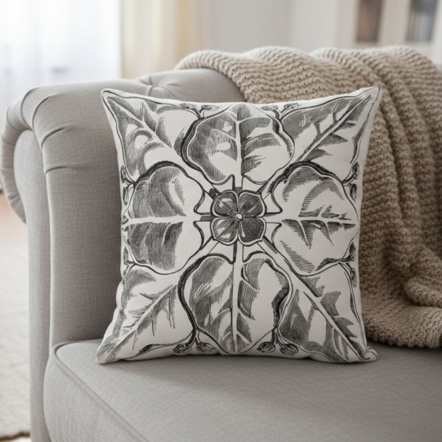 Almofada Renascença Travesseiro decorativo Flor Artístico (Criador carregado)