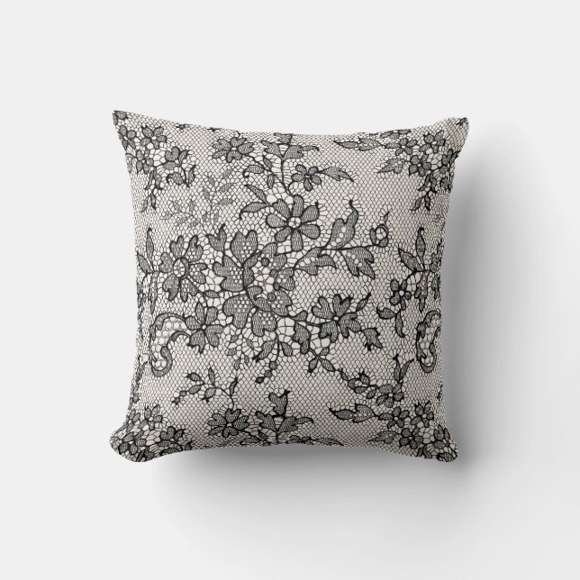 Almofada Renda Preta (Frente)