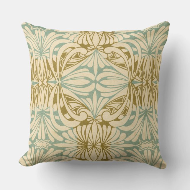 Almofada Rene Beauclair's Art Nouveau Pattern (Frente)